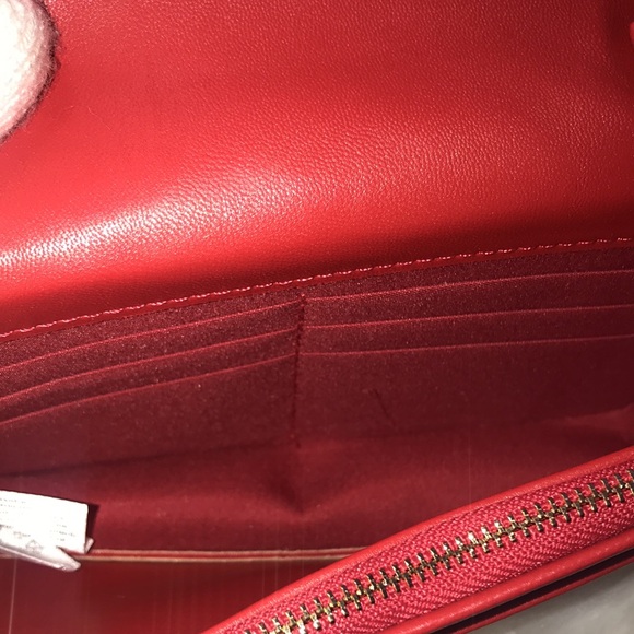 VALENTINO ORLANDI RED CINCHED 2 WAY PURSE - Picture 10 of 15
